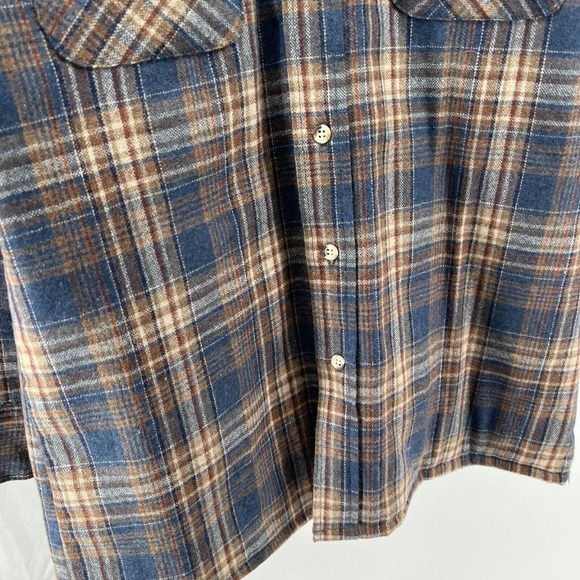 Vintage Northern Summit Wool Blend Plaid Shirt Jacket Flannel Quilt Lined Size M - Picture 6 of 10